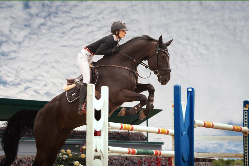 sport equestre jeune fille monte cheval championnat