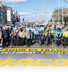 macon tour de france ligne depart
