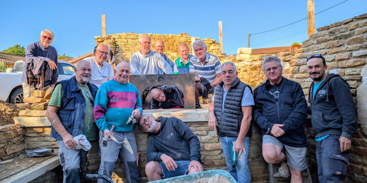 Laizé : après le colombier, la réfection du four à pain