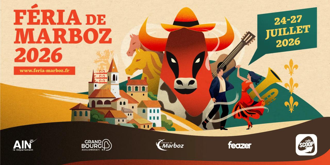 Féria : tout l’esprit de la fête est à Marboz du 24 au 27 juillet